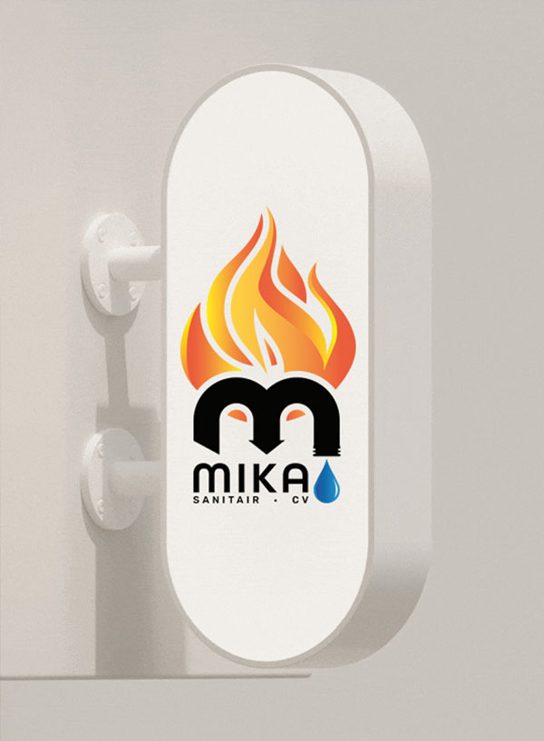 logo ontwerpen voor Mika sanitair te Anzegem
